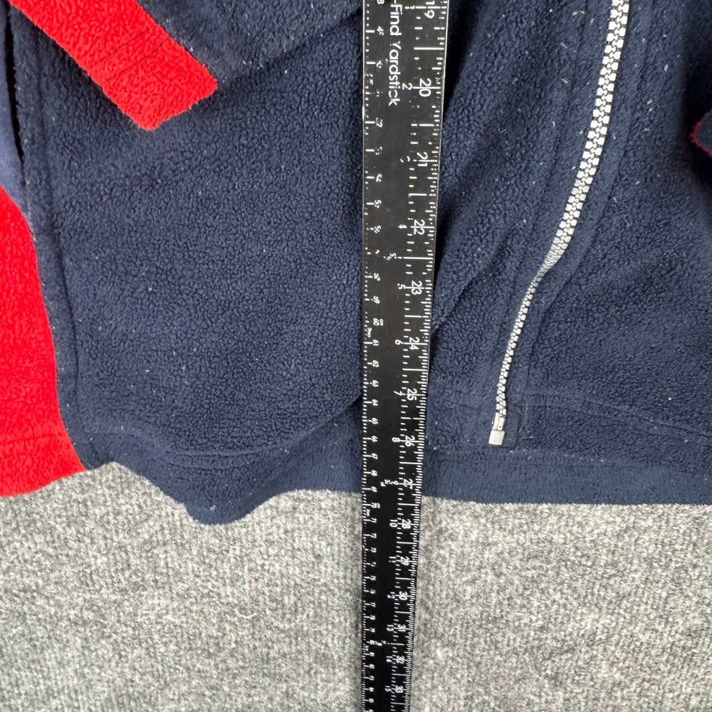 Planet Hollywood Fleece Jacket Mens Size L Navy Red Full Zip Embroidered Logo - Picture 6 of 10
